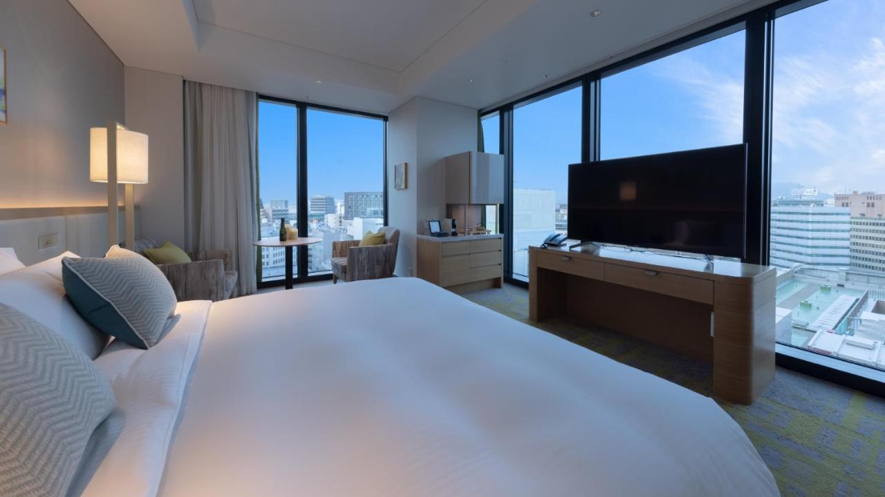 Miyako Hotel Hakata Fukuoka (Fukuoka) Exterior foto A bedroom at the hotel